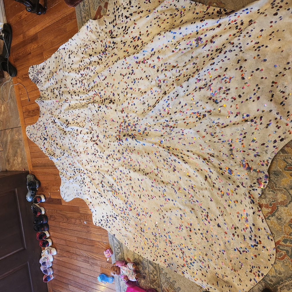 Lisa Frank Natural Cowhide